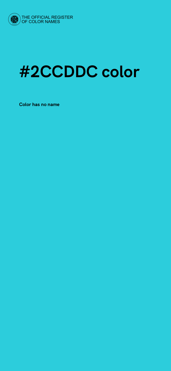 #2CCDDC color image