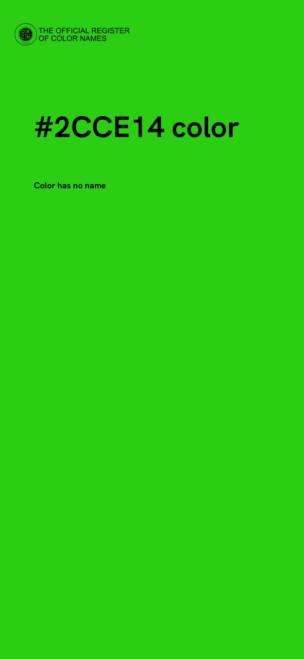 #2CCE14 color image