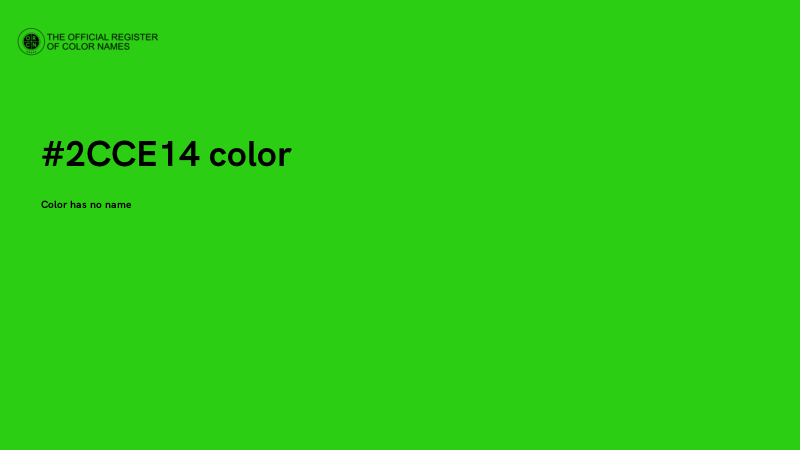 #2CCE14 color image