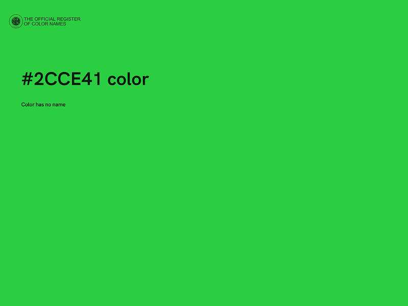 #2CCE41 color image