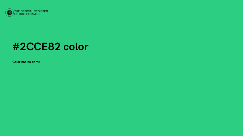 #2CCE82 color image
