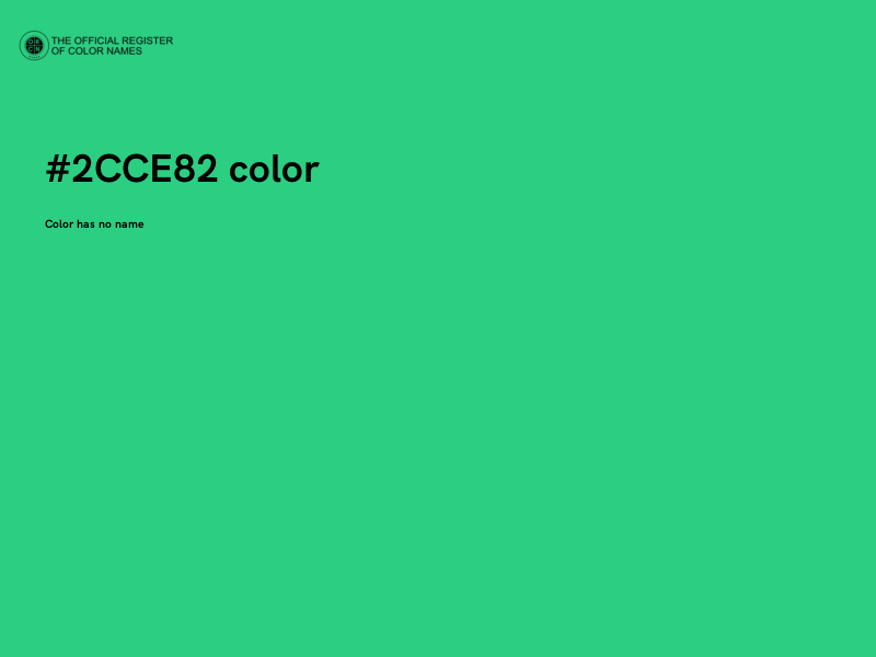 #2CCE82 color image