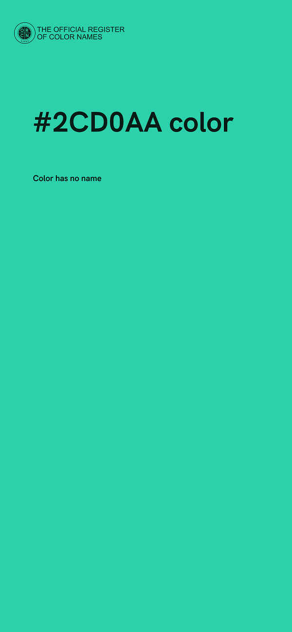 #2CD0AA color image