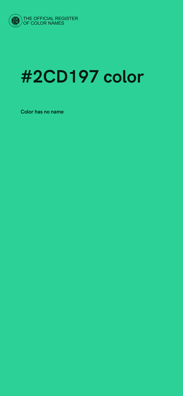 #2CD197 color image