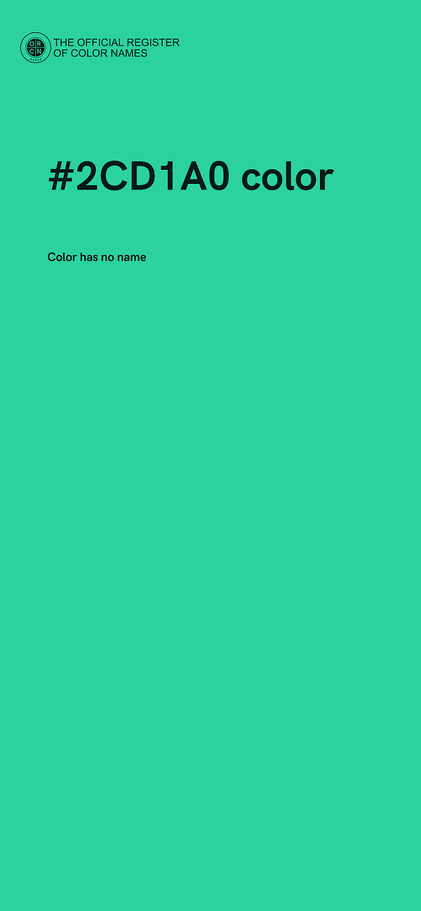 #2CD1A0 color image