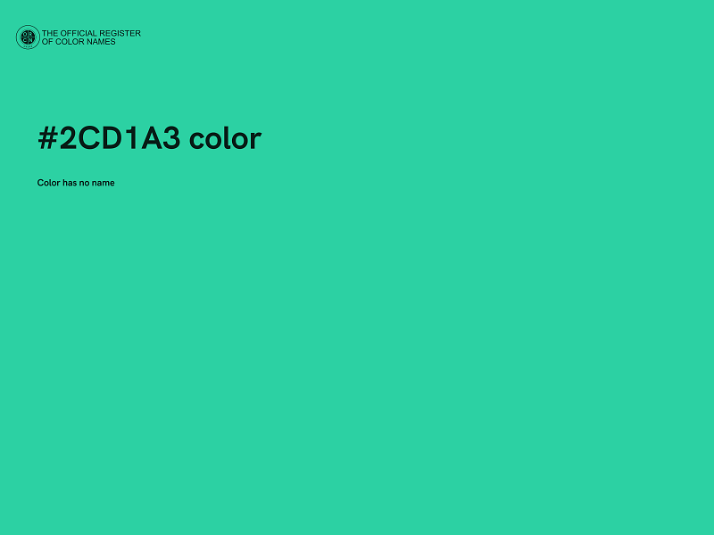 #2CD1A3 color image