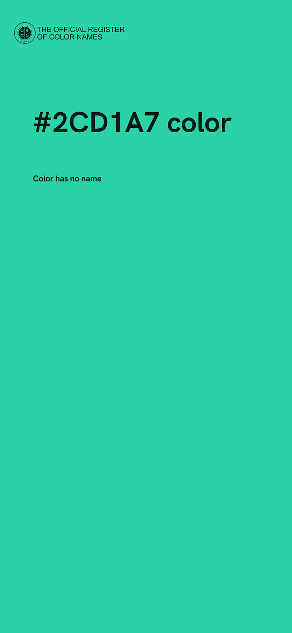 #2CD1A7 color image