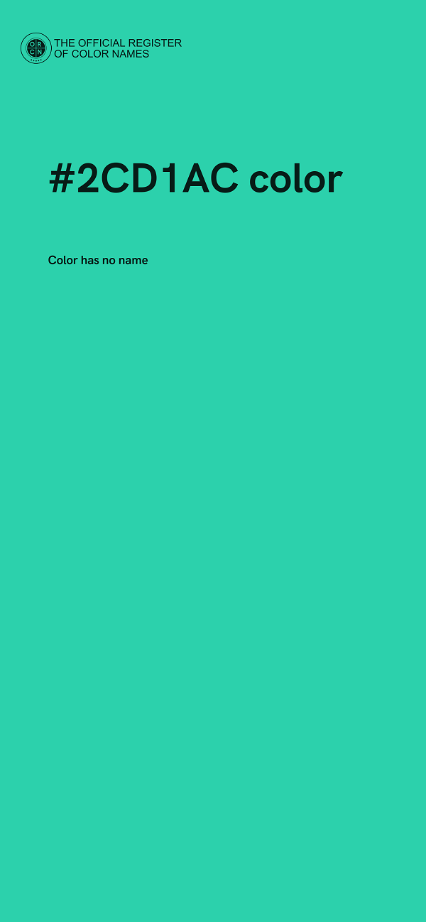#2CD1AC color image