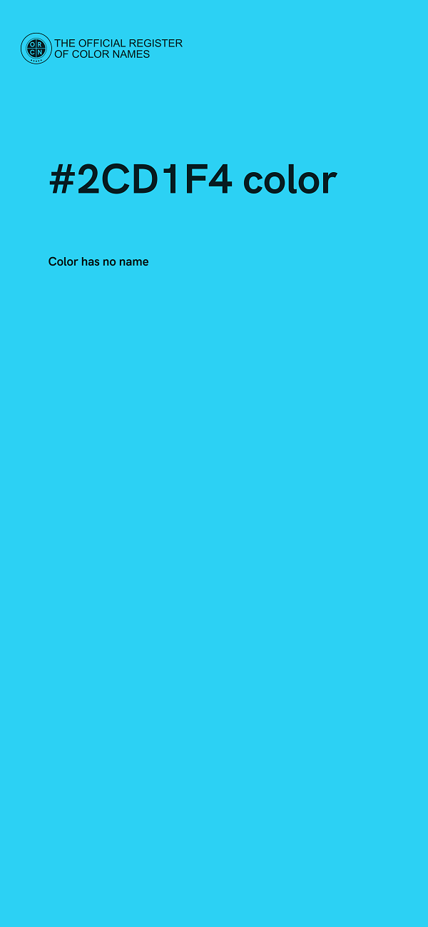 #2CD1F4 color image