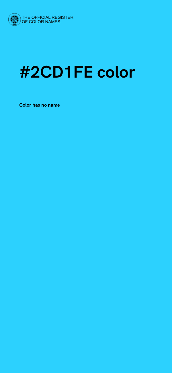 #2CD1FE color image