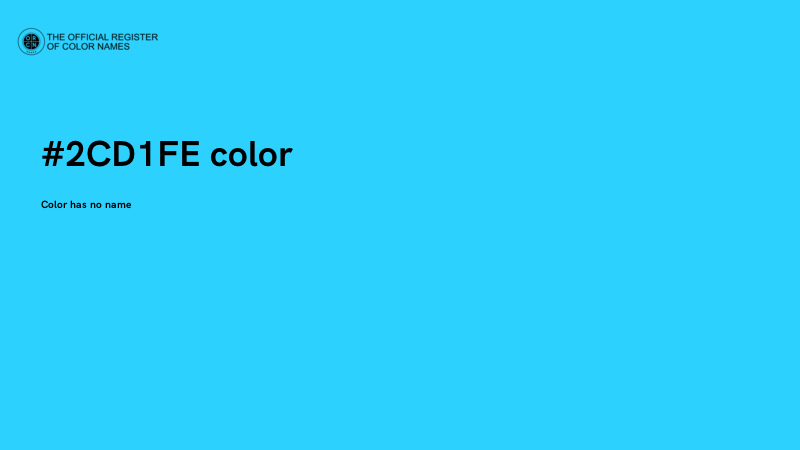 #2CD1FE color image