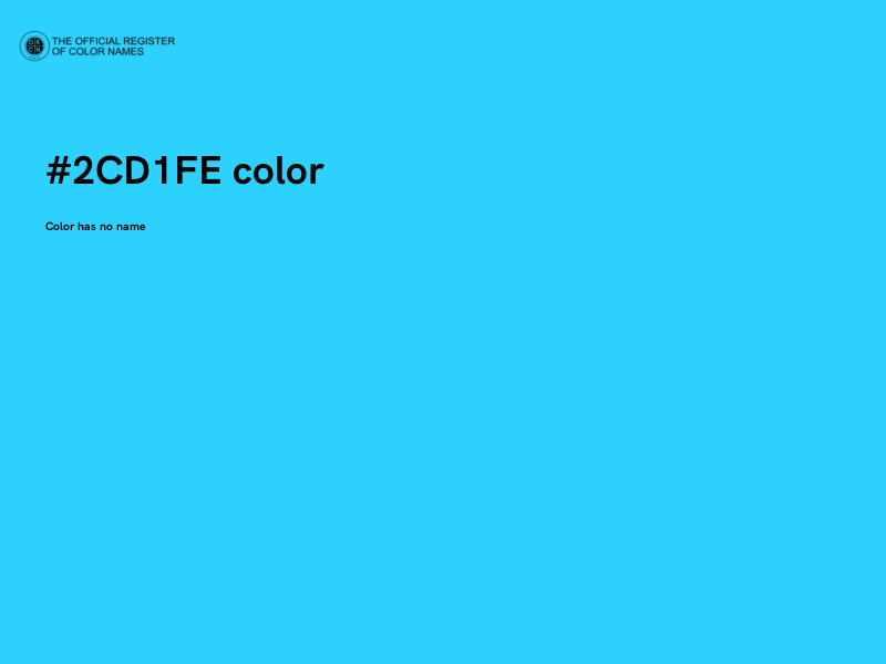 #2CD1FE color image