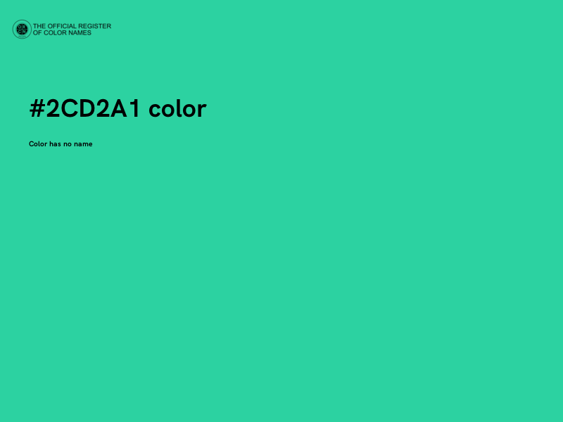 #2CD2A1 color image