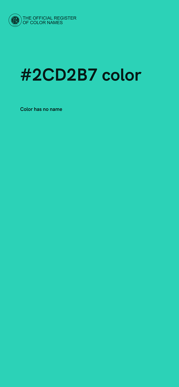 #2CD2B7 color image