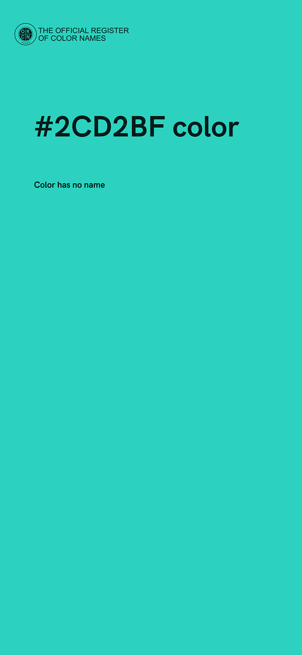 #2CD2BF color image