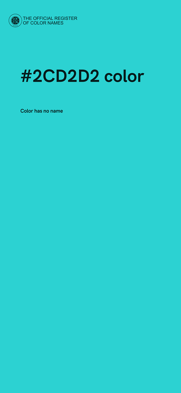 #2CD2D2 color image