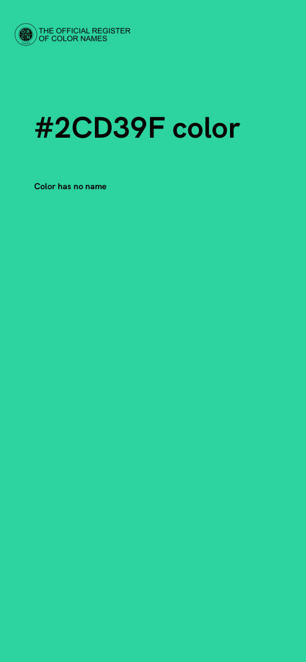 #2CD39F color image