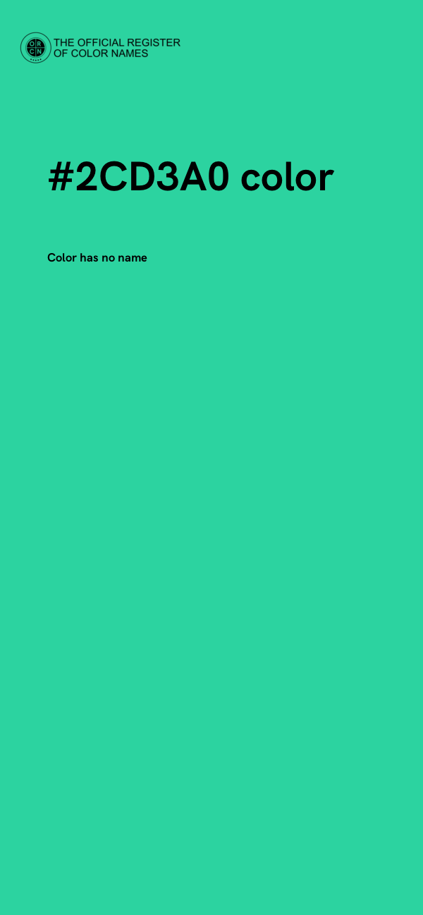 #2CD3A0 color image