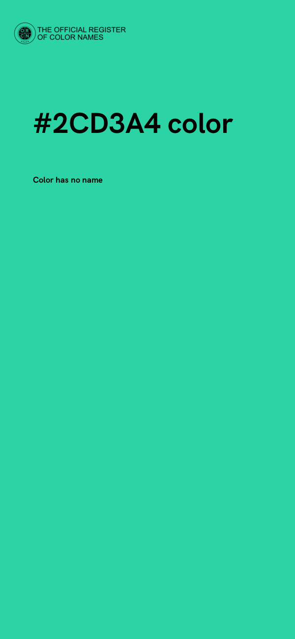 #2CD3A4 color image