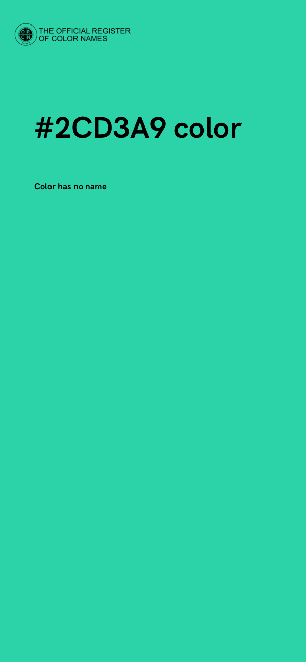 #2CD3A9 color image