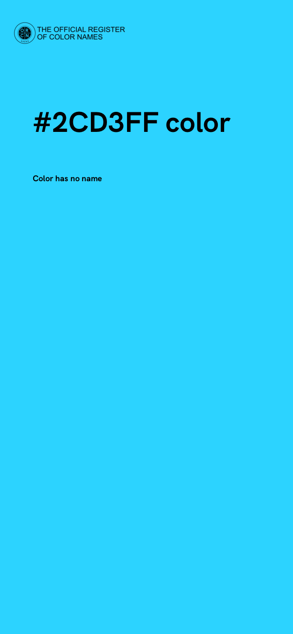 #2CD3FF color image