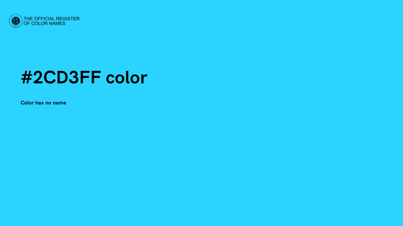 #2CD3FF color image