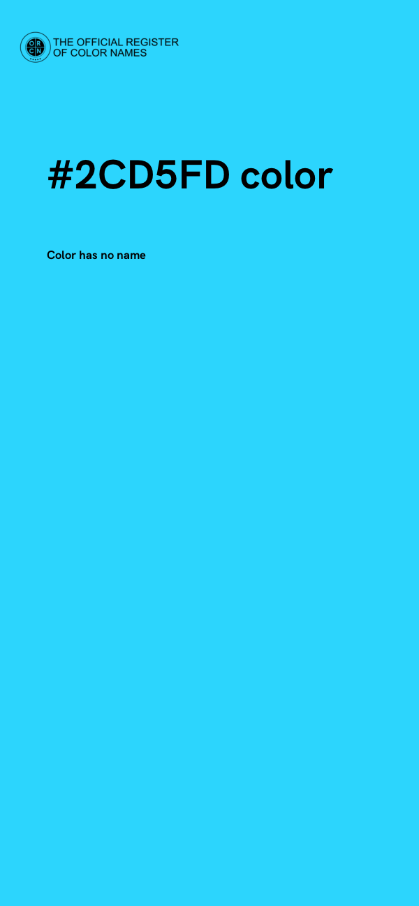 #2CD5FD color image