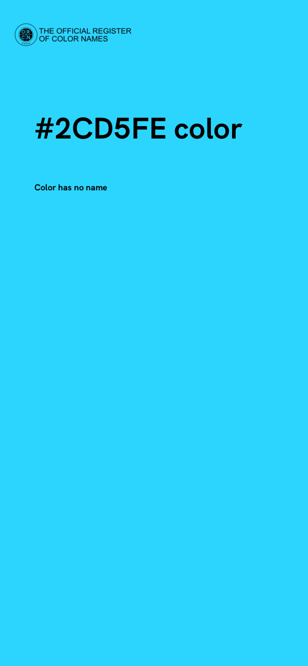 #2CD5FE color image