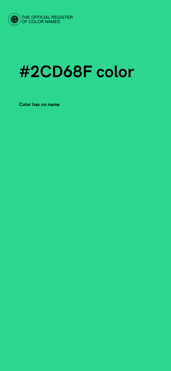 #2CD68F color image