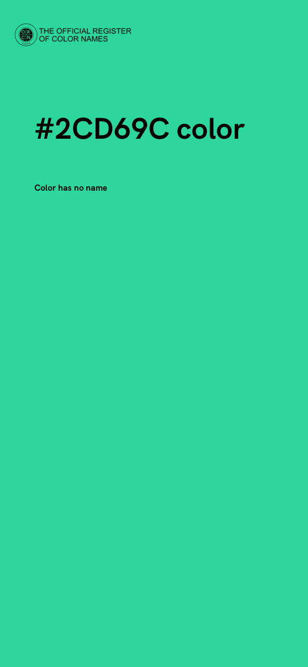 #2CD69C color image