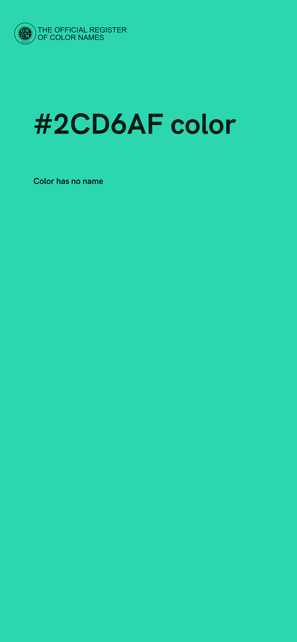 #2CD6AF color image