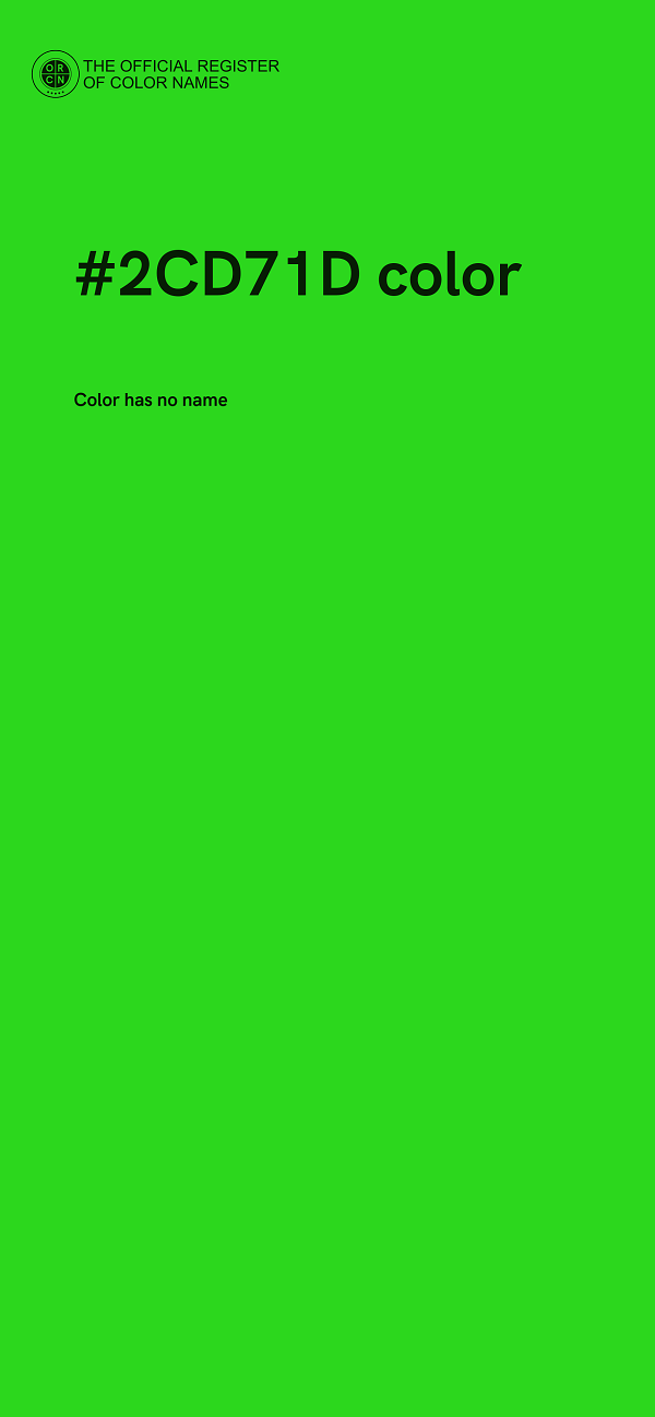 #2CD71D color image