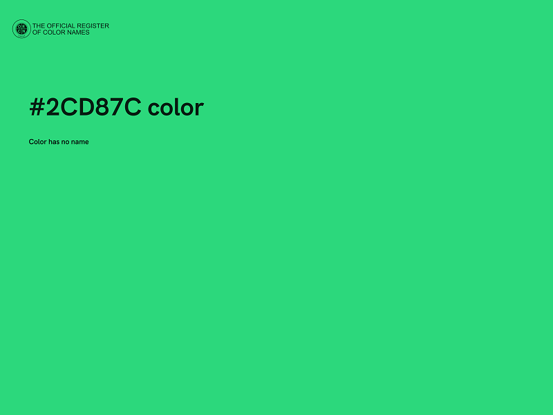 #2CD87C color image