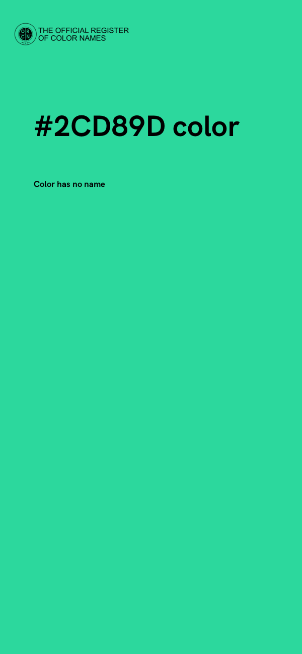 #2CD89D color image