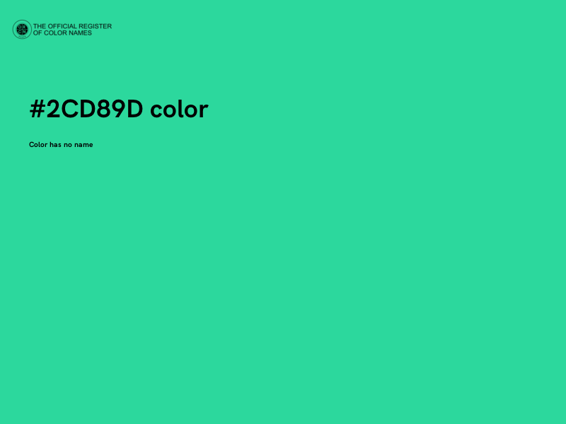 #2CD89D color image