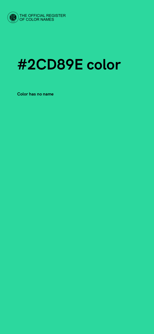 #2CD89E color image