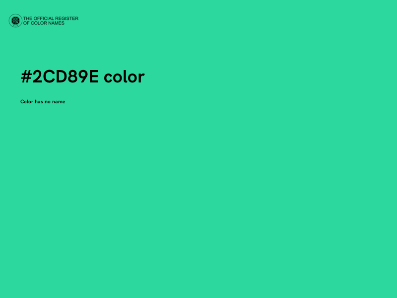 #2CD89E color image