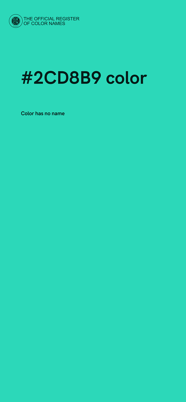 #2CD8B9 color image