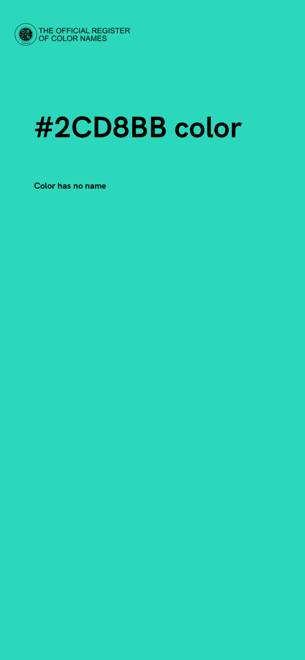 #2CD8BB color image