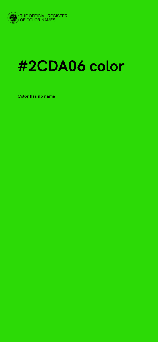 #2CDA06 color image