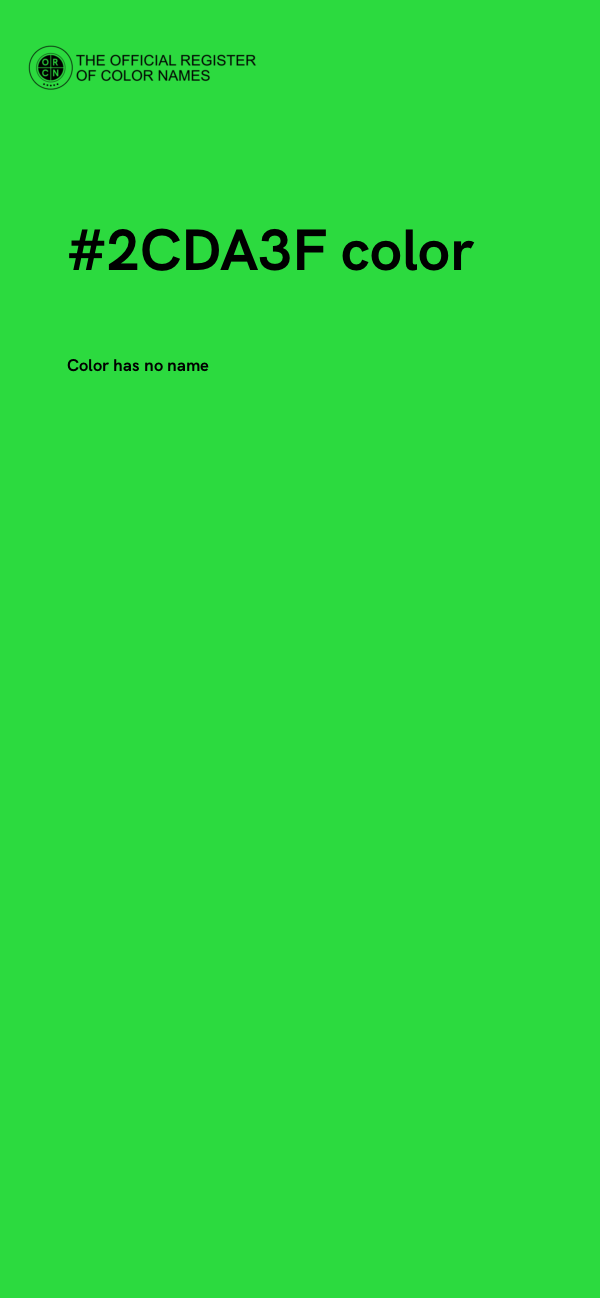 #2CDA3F color image