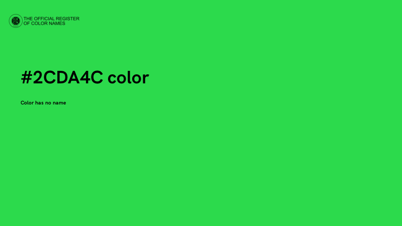 #2CDA4C color image