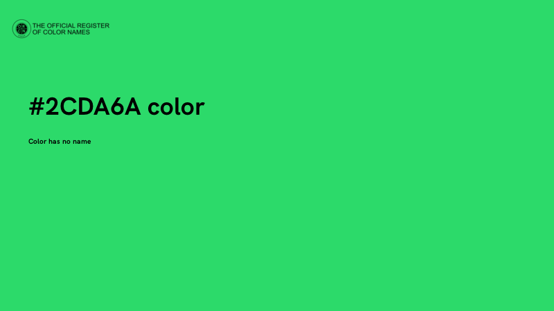 #2CDA6A color image
