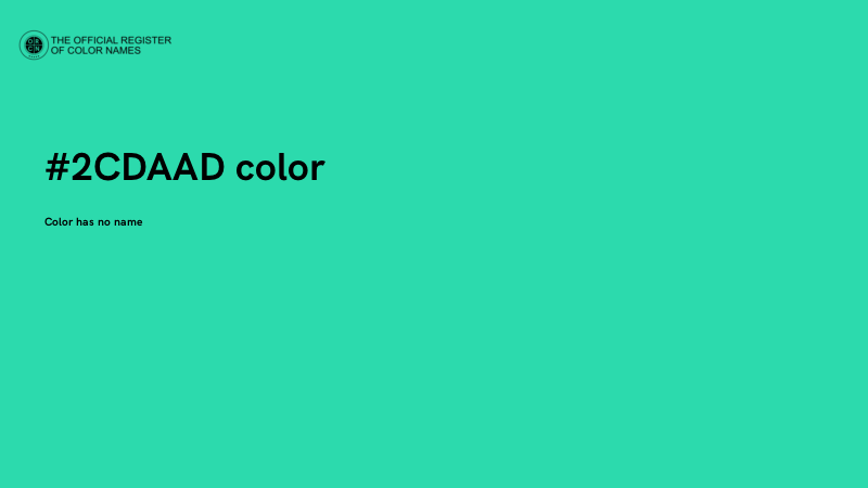 #2CDAAD color image