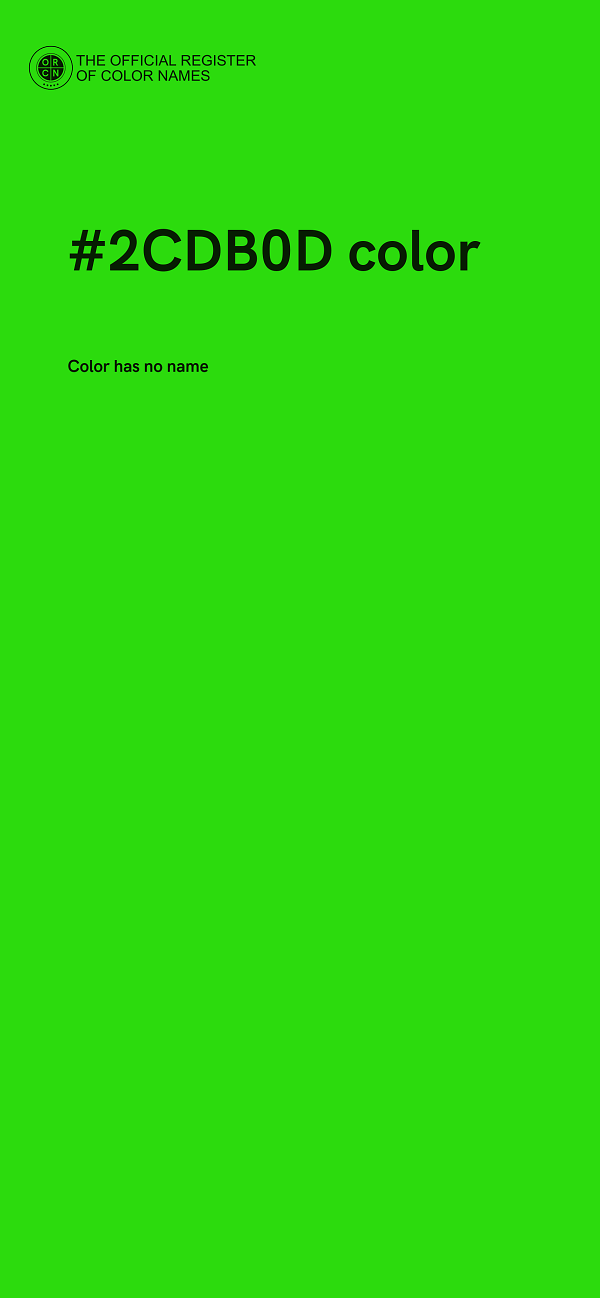 #2CDB0D color image