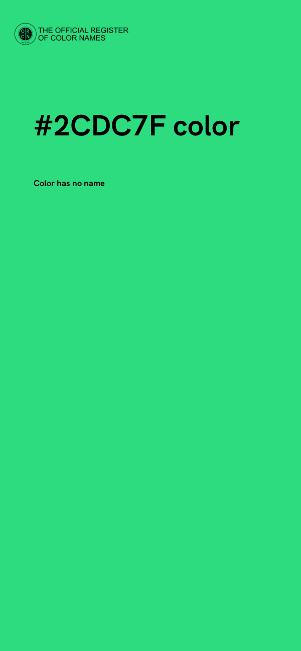 #2CDC7F color image