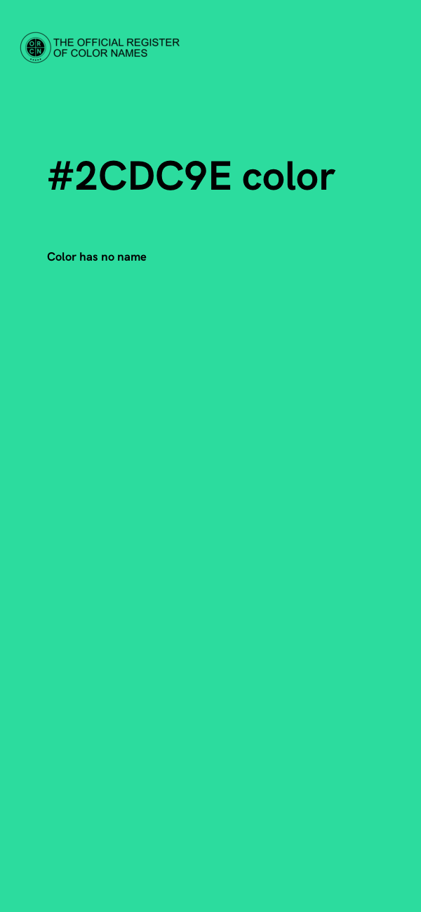 #2CDC9E color image