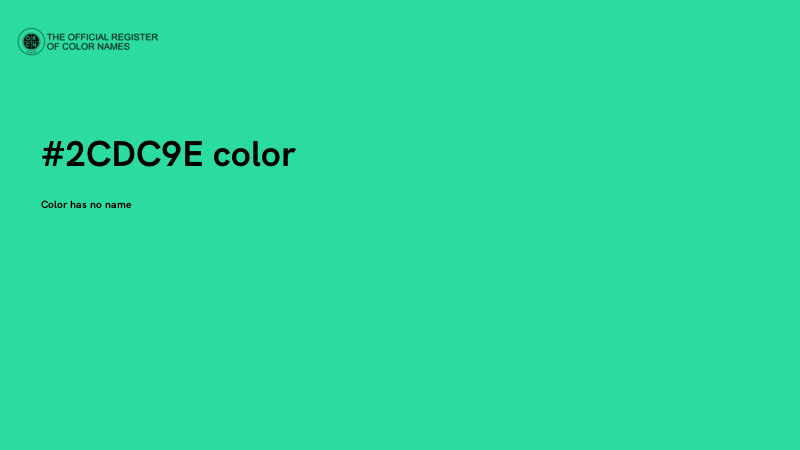 #2CDC9E color image
