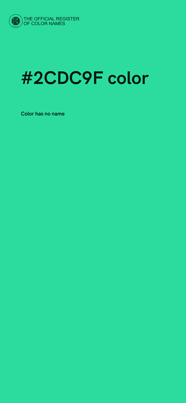 #2CDC9F color image