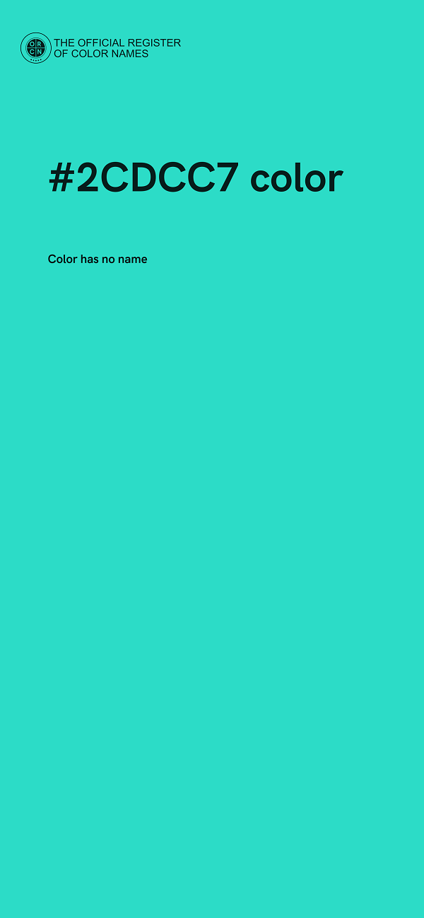 #2CDCC7 color image
